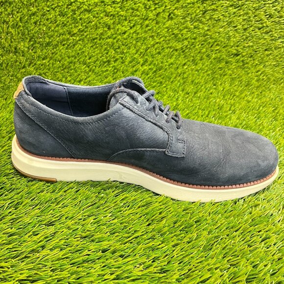 Cole Haan Grand Atlantic Mens Size 10 Navy Blue Classic Leather Oxford Shoes main image 7